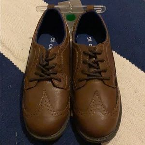 Carters Boys Brown Dress Shoes sz 12 NWT